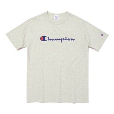 챔피온 남성용 통기성 ASIA Champion 로고 면 반팔 티셔츠