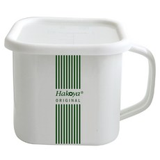 電磁爐適用琺瑯方形手柄鍋 HA-G1450 蔬菜-OR 1.4L, 1個, 綠色