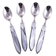 리바도시 라울라샤인 커피스푼, 그레이, 4개