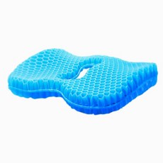 Alpha Commerce 矽膠甜甜圈型蜂巢通風坐墊 單品, 藍色