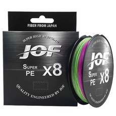JOF 8股超級PE釣魚線, 1個, 彩色