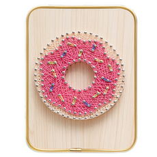 Khohimo 弦線畫 DIY 材料相框製作全套組 3W349, 甜甜圈, 1個