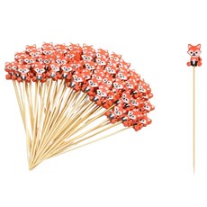 Daishu 狐狸裝飾插牌, 100個, 1入