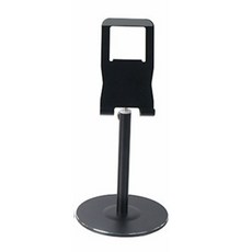 알파커머스 핸드폰 자바라 스탠드, 블랙, 1개