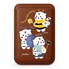 아이무이 어흥시즌2 아이폰 맥세이프 가죽 지갑 포켓 카드지갑, 봄날, 1개