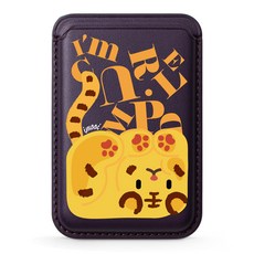 아이무이 어흥시즌2 아이폰 맥세이프 가죽 지갑 포켓 카드지갑, 구깃왕호, 1개