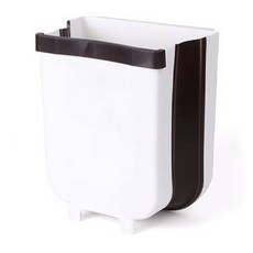 Bluecozy 可折疊廚房掛式廚餘桶, 白色