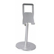 알파커머스 핸드폰 자바라 스탠드, 실버, 1개