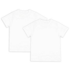 Maykids 兒童青少年透氣無螢光純棉短袖T恤 2件組