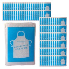 POKOI 透明塑膠一次性圍裙 3g, 100個