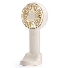 액센 거치형 3단 핸디 선풍기, F35, 아이보리