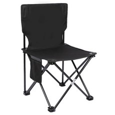 星星感性露營折疊椅 size 1, 黑色, 1個
