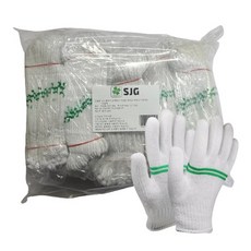 SJG 中線棉質手套, 混色, 50套