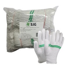 SJG 中線棉質手套, 混色, 20套