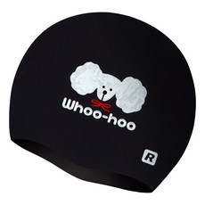 Rally 矽膠泳帽 設計款泳帽 ORUC810, 1個, 黑色