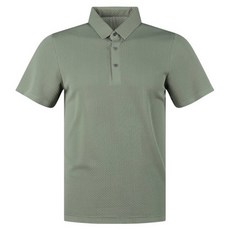 盧塞恩男士浮雕圖案短袖高爾夫襯衫 BLU4M407