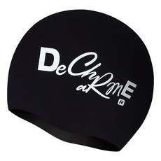 Rally 矽膠泳帽 設計游泳帽 ORUC805, 黑色, 1個