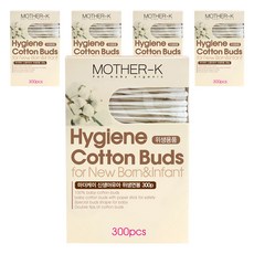 마더케이 유아용 위생면봉, 300개입, 5개