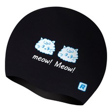 Rally Sports 矽膠泳帽 設計款泳帽 ORUC811, BLK, 1個