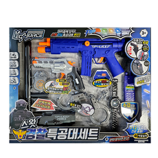 Mega Force SWAT 警察特警隊套裝 角色扮演道具, 混合色, 1個