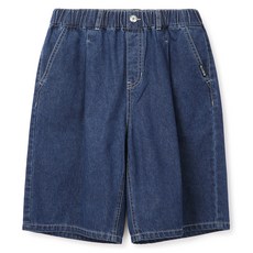 R10U 男童款前抓褶五分牛仔褲 U2421Q216