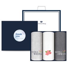 Countess Mara 松月毛巾 健行感謝花卉刺繡飯店毛巾 150g x 3入 禮盒組 30支棉紗 + 提袋, 混色, 1套