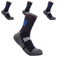 CAPACCI 男款雙層底登山襪, 4個, 黑色