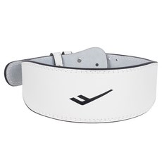 PRO-SPECS 力量皮革健身舉重腰帶, 1個, 白色