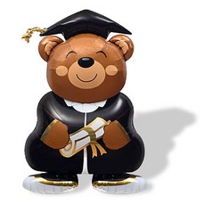 微笑熊博士氣球, 棕色, 1個