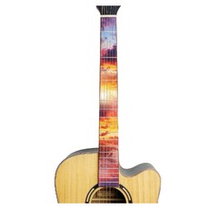 알로데 풍경 기타 핑거보드 스티커 TYPE 09 기타 기본, 1개