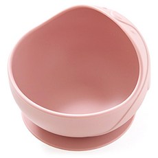 mommy's table 幼兒用 Pengyami 矽膠吸盤碗, 1個, 迷霧玫瑰