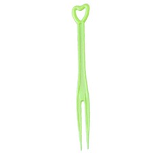 코리아원 칼라 미니 두발 포크 그린 8.8cm, 500개입, 1개