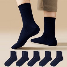 쿠밍 여성용 패션 데일리 코디 중목 양말 5켤레 세트