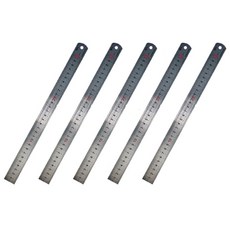 ibis 30cm 不鏽鋼直尺, 銀色, 5個