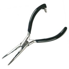 Sea Time 釣魚鉗 拔鉤器 咬鉛 壓接 剪線, 1個, 銀色 + 黑色