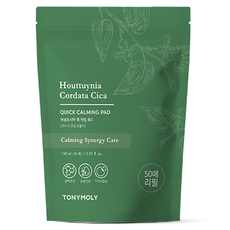 TONYMOLY 魚腥草積雪草鎮靜保濕爽膚棉片補充包, 1包