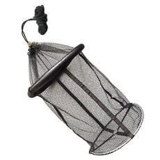 Sea Time 可折疊半月浮力網淡水海釣釣魚網家政網, 黑色