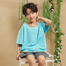 바브키즈 아동용 통기성 브리즈스트라이프 티셔츠