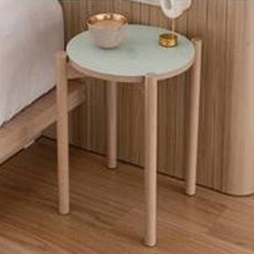 리바트 에스테틱 침대 사이드 원목 협탁 방문설치, 민트, 1개