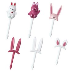 B Home Baking 兔子便當籤, 6個, 1套