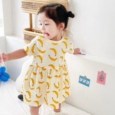 STARDOOR 女童透氣清爽水果連身裙