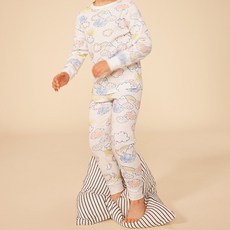 PETIT BATEAU 小帆船 兒童印花棉質睡衣上下套裝 NUS22VP30FMC
