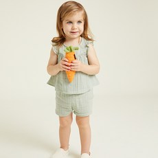 PETIT BATEAU 小帆船 嬰幼兒透氣夏季上衣短褲套裝 NUM41NS21F