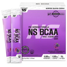 NUTRITION SOLUTION NS BCAA支鏈胺基酸補充粉 葡萄口味 30條入, 300g, 1個