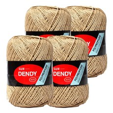 Yarna Dandy 鉤針用編織線 80g, 13米色, 4個