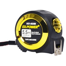 EX-POWER 自動鎖定捲尺 EGT-5525B, 1個
