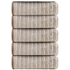 Jonnyfree 掛環式萬用毛巾, 棕色, 5個