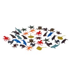 캐스비동물왕국 해양 피규어 12종 x 3p 세트, 1세트