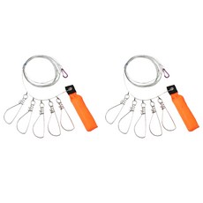 SAPA 5孔浮力鋼絲魚扣 SSS-005, 2個, 1入