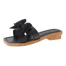 피어니스트 여성용 리본 스트랩 슬리퍼